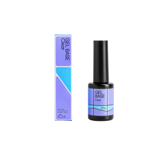 Vòlia Gel Base Trasparente - Base Professionale per Unghie in Gel - Scegli il Formato: Flacone da 0,32 oz (9 ml) o Bustina Ricarica da 0,42 oz (12 g)