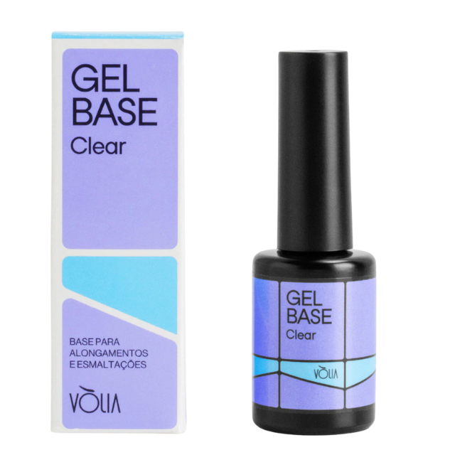 Vòlia Gel Base Trasparente - Base Professionale per Unghie in Gel - Scegli il Formato: Flacone da 0,32 oz (9 ml) o Bustina Ricarica da 0,42 oz (12 g)