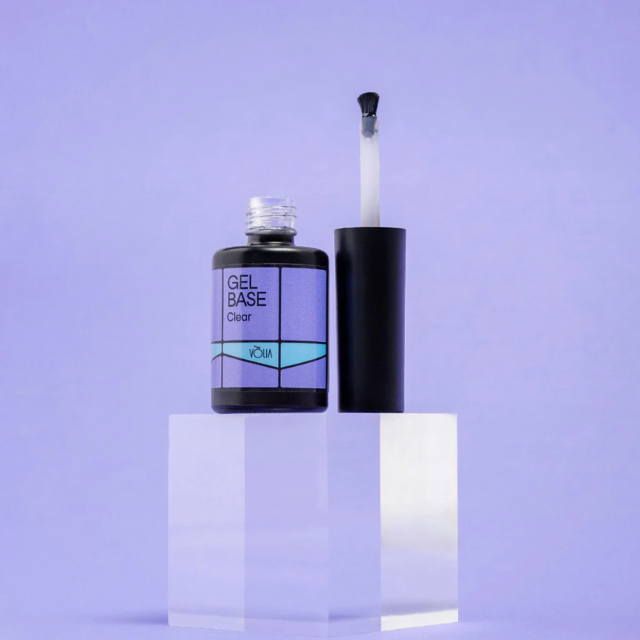 Vòlia Gel Base Trasparente - Base Professionale per Unghie in Gel - Scegli il Formato: Flacone da 0,32 oz (9 ml) o Bustina Ricarica da 0,42 oz (12 g)
